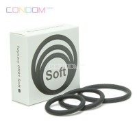 Toynary CR01 Soft - 100% Silicone Cock Rings Black (ห่วงรัดโคน)