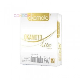 ถุงยางอนามัย Okamoto Lite (บางและยืดหยุ่นสูง)